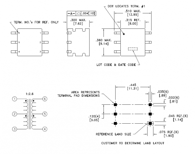MID - PPTI Push Pull Transformer Process Control For Texas Instruments