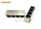 Tab Up Low Profile Ethernet Jack J1N-0012NL 100 / 1000 Base-T 1x4 Port