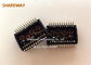 6+6 Pins Ethernet Magnetic Transformers , HM0068ANL Single Port Lan Transformer in Transformers