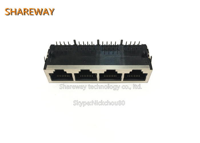 Inverted Rj45 RJ45 Right Angle Ethernet Jack Inverted Modular Jack J1N-0008NL ...