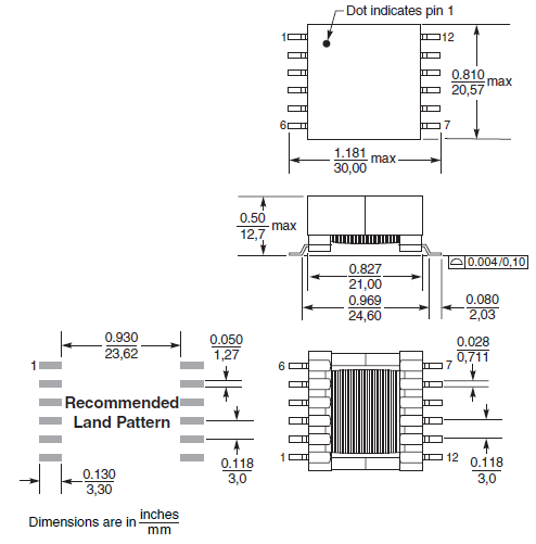 PoE SMPS Flyback Transformer JA4456-DL_ For POE PD controller 0