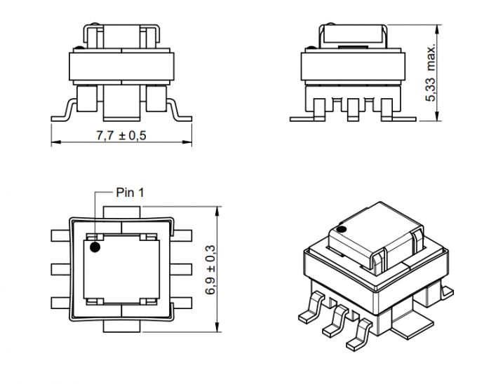 Cst Assembly 749251150 Compact SMD Assembly CST Current Sense Transformer